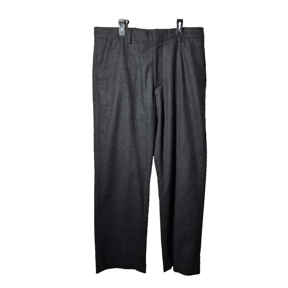 Banana Republic Dawson Dress Pants Men 34x32 Charcoal Gray Straight Leg